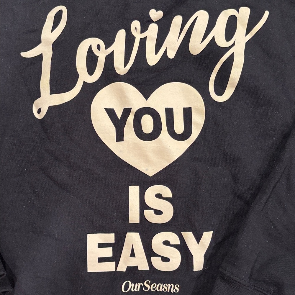 OURSEASNS “loving you is easy” unisex crew neck - Picture 3 of 4